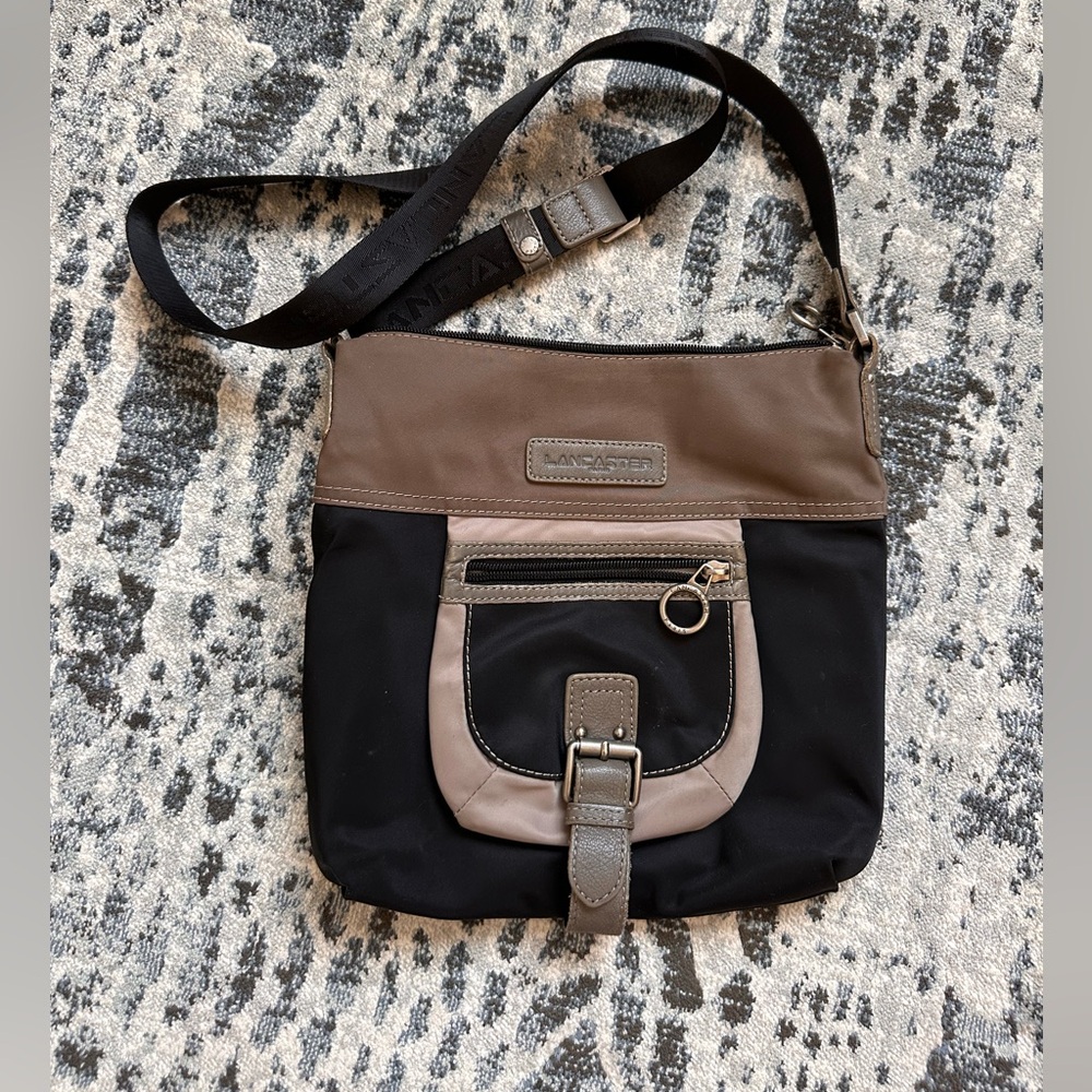 Lancaster Two-Tone Crossbody Bag